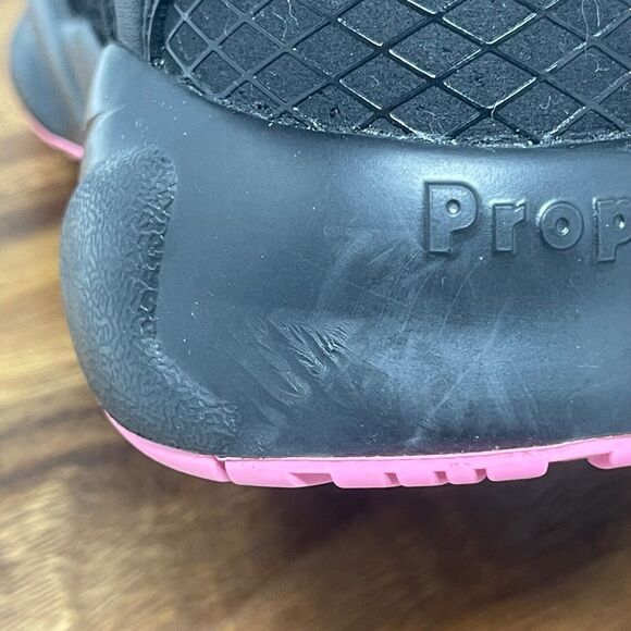 Propet Stability X Strap Womens Sneaker 8.5N (AA) Black Pink Hook & Loop WAA033M - Picture 7 of 15